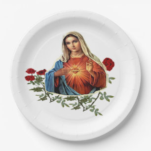Prato De Papel Mãe Maria