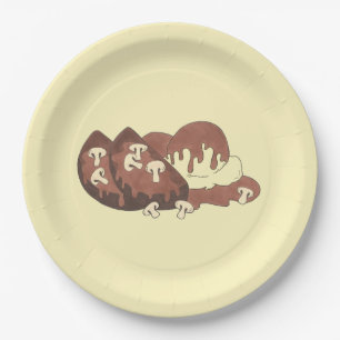 Prato De Papel Mãe Meatloaf Cozinhar Casca Batatas Gravura