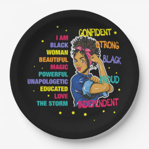 Prato De Papel Mágica Negra Educada 77