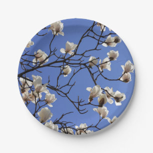 Prato De Papel Magnolias em chamas