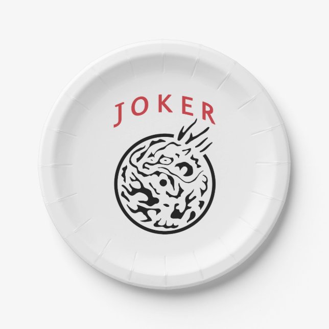 Prato De Papel Mah Jongg Joker Paper Dish (Frente)
