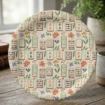 Mahjong Botânico em Marfim Caprichoso em Aquarela