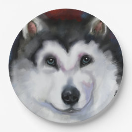 PRATO DE PAPEL MALAMUTE DO ALASKA