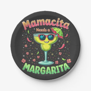 Prato De Papel Mamacita precisa de um partido Margarita Cinco de 