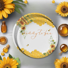 Prato De Papel Mamãe-A-Abelha-Raposa