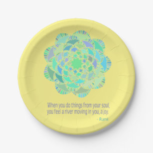 Prato De Papel Mandala Rumi Joy Cote
