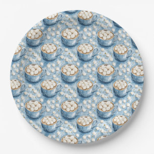 Prato De Papel Manhãs de Marshmallow & Sonhos de Cacau