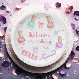 Prato De Papel Mani-Pedi Party Manicure Pedicure Nail Polish