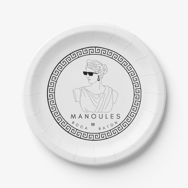 Prato De Papel Manoules Paper Plates (Frente)