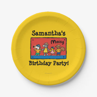 Prato De Papel Mãos da posse de Maisy e de melhores amigos