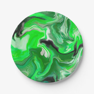 Prato De Papel Marble Art digital verde