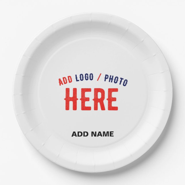 PRATO DE PAPEL MARCA VERIFICADA BRANCA PERSONALIZÁVEL MODERNA (Frente)