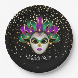 Prato De Papel Mardi Gras