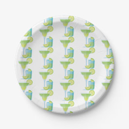 Prato De Papel Margarita Pattern Plates