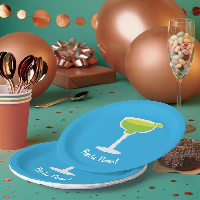 Prato De Papel Margarita, Texto Personalizado (Múltiplo)