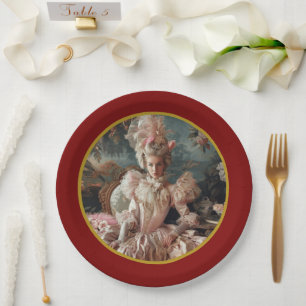 Prato de papel Marie Antoinette