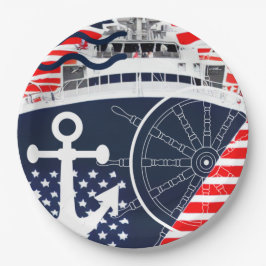 Prato De Papel MARINHO dos EUA