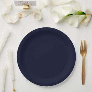 Prato De Papel Marinho mais escuro azul