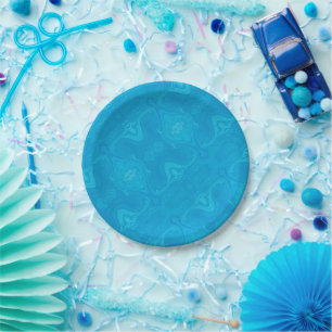 Prato De Papel Mármore Azul Abstrato HP Lap Personalizado