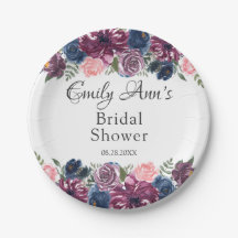 Marsala Blush Pink Marinho Peony Chá de panela