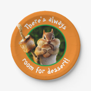 Prato De Papel Marshmallow Comendo Chipset