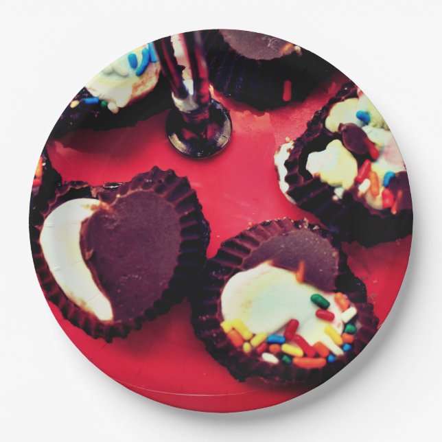 Prato De Papel Marshmallow Truffles (Frente)