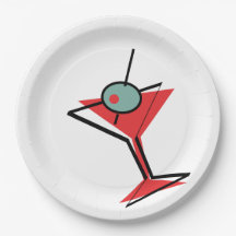 Martini vermelho retro