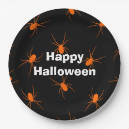 Prato De Papel Maruja Laranja do Festa Feliz de Halloween