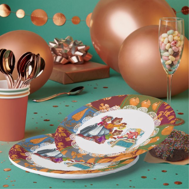 Prato De Papel Masha e 3 contos de fadas (Múltiplo)