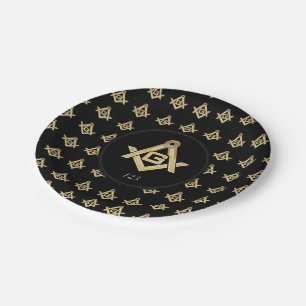 Prato De Papel Masonic Ouro Rush