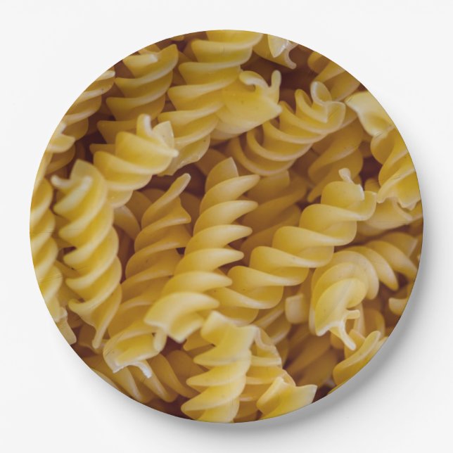Prato De Papel Massas alimentícias fusilli (Frente)