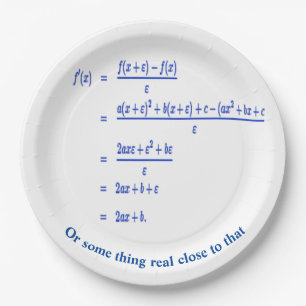 Prato De Papel Matemática