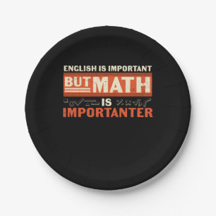 Prato De Papel Matemática do professor de matemática é importa