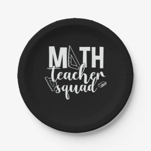 Prato De Papel Math Teacher Math Teacher Squad
