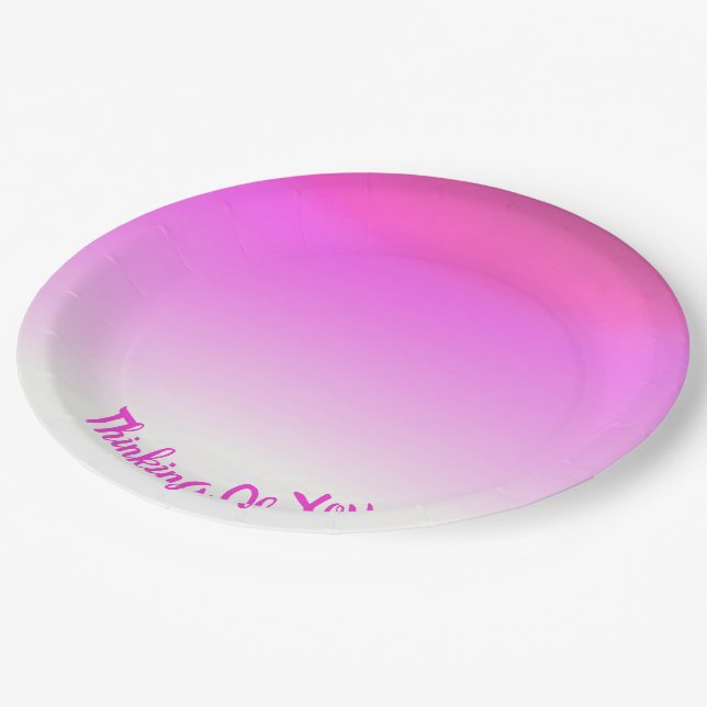 Prato De Papel Matizes De Rosa (Inclinado)