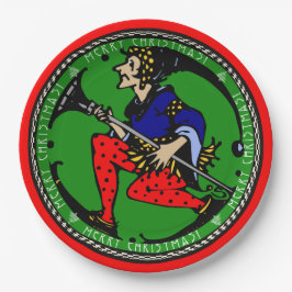 Prato De Papel Maxfield Parrish-y Christmas Elf (Cookie Tray)