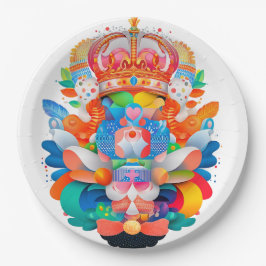 Prato De Papel Maximalista Crest Heráldico