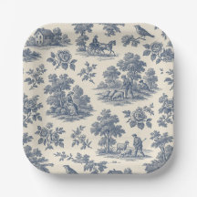Meadow-night Plates de Papel Azul