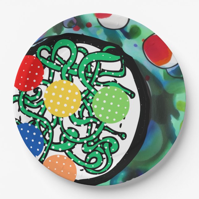 Prato De Papel Meatball Madness (Frente)