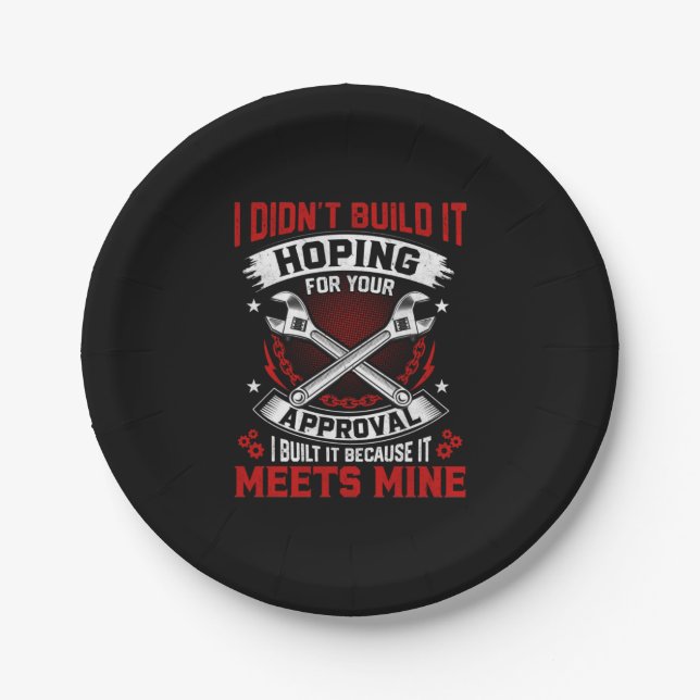 Prato De Papel Mecânico Não O Construí (Frente)