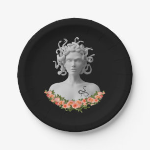 Prato De Papel Medusa Gorgon Mitologia Grega