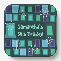 Meio século moderno 60º Aniversário Teal