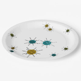 Prato De Papel Meio século Starburst Franciscan II