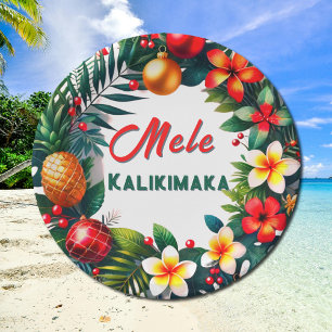 Prato De Papel Mele Kalikimaka