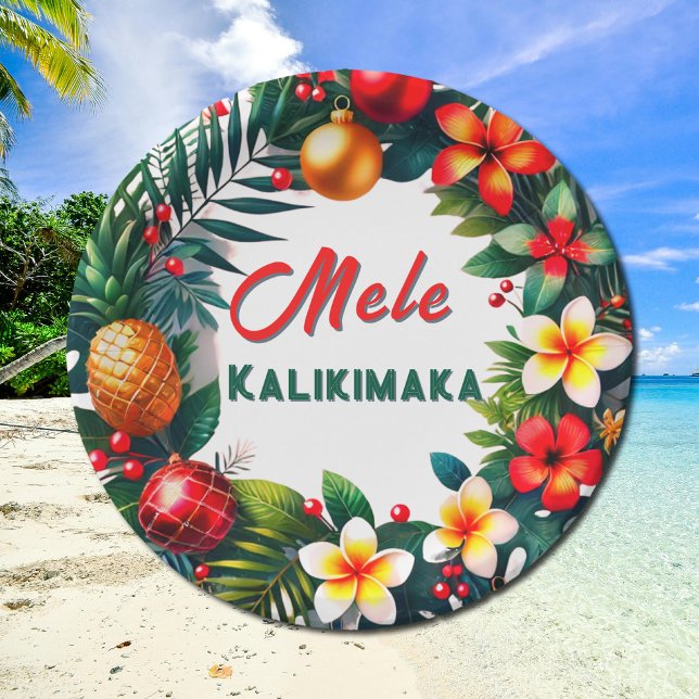 Prato De Papel Mele Kalikimaka (Criador carregado)