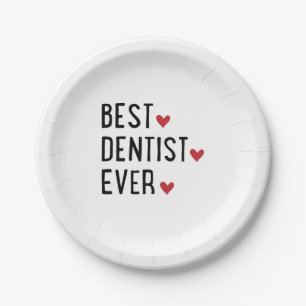 Prato De Papel Melhor Dentista de todos