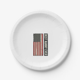 Prato De Papel Melhor Design de Camisa de Bandeira Vintage Patrió