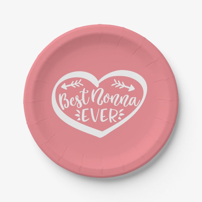 Prato De Papel Melhor Nonna Nunca (Frente)