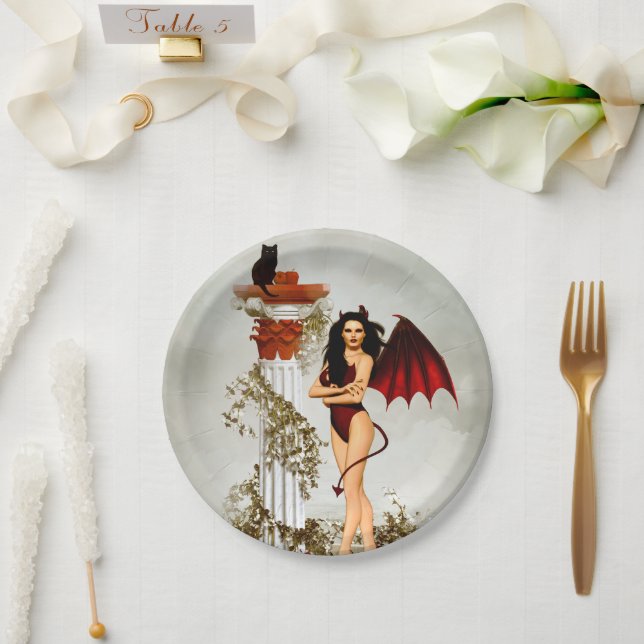 Prato De Papel Melhor O Diabo Que Você Conhece (Casamento)