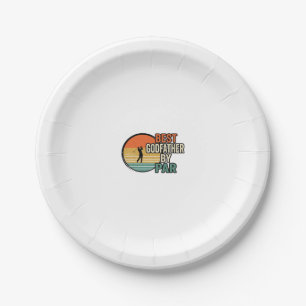Prato De Papel Melhor Padinho pela Par Vintage Golf Vector Design
